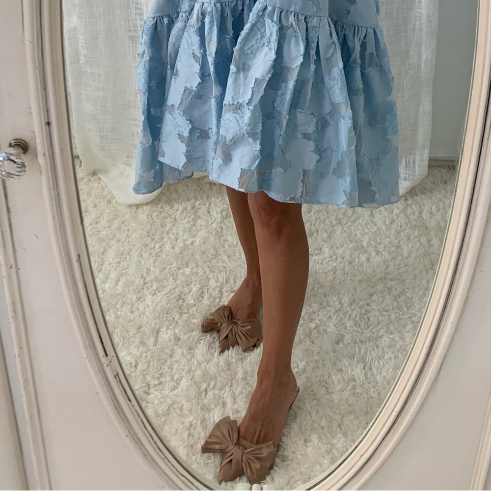 Kitten heel mules with a Bow - Picture 4 of 5